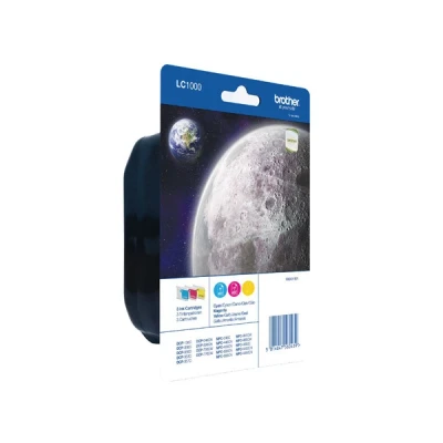 Image of Brother LC1000RBWBP Ink Cartridges, CMY, 1200 Page Yield, Original, Precision Engineered