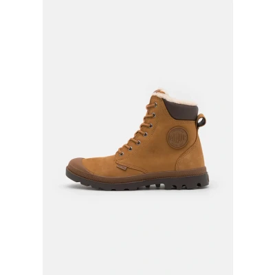 Image of Palladium Pampa Sport CUFF WPS Unisex Winter boots, Size: 10.5, Mahogany/chocolate Leather