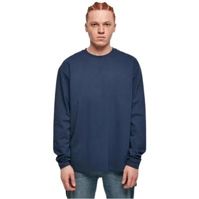 Image of Urban Classics Ultra Heavy Long sleeved top, Men&#039;s, Size: Large, Darkblue