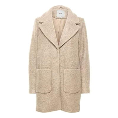 Image of ICHI Ihstipa Classic coat, Women&#039;s, Size: 12, Mottled beige
