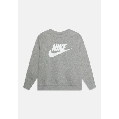 Image of Nike Sportswear CLUB CREW Unisex Sweatshirt for kids, Size: 6 7y, Dark grey heather/white
