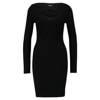 Image of Urban Classics CUT OUT Shift dress, Women&#039;s, Size: XS, Black