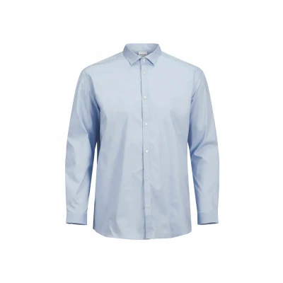 Image of Jack &amp; Jones PLUS SIZE Loose FIT Shirt, Men&#039;s, Size: 4XL, Cashmere blue