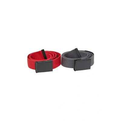Image of Urban Classics 2PACK Belt, Size: One Size, Cityred black magnet