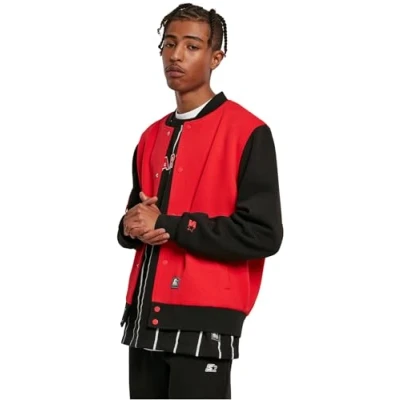 Image of Starter College Light jacket, Men&#039;s, Size: Large, Cityred black