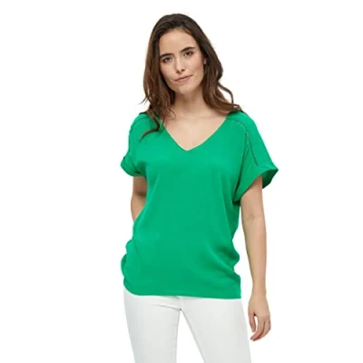 Image of Desires Deaggi Short Sleeve BLOUSE. Blouse, Women&#039;s, Size: Small, Simply green