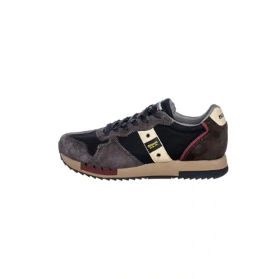 Image of Blauer Queens U24BU10 F3QUEENS01 Dark Brown Suede Sneaker Shoes, blue, 44 EU