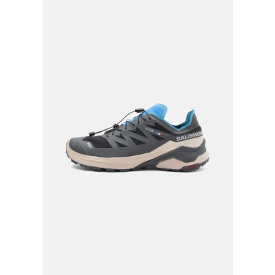Image of SALOMON Men&#039;s Xa Meta Gore tex Made in France Hiking Shoe, Black Oxford Tan French Blue, 8 UK