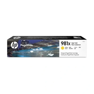 Image of HP L0R11A 981X High Yield Original PageWide Cartridge, Yellow, Single Pack