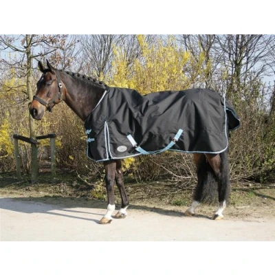 Image of Harry&#039;s Horse Thor rug black, fleece lining