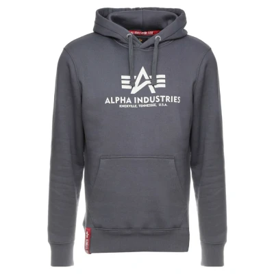 Image of Alpha Industries FOIL Hoodie, Men&#039;s, Size: Medium, Grey