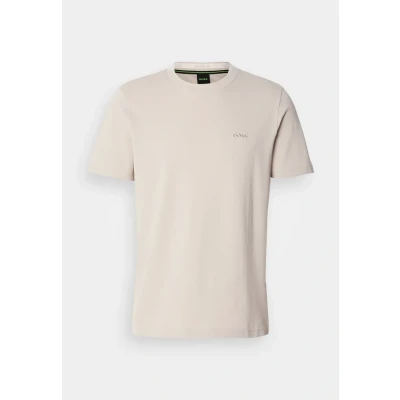 Image of BOSS Taddy Basic Tshirt, Men&#039;s, Size: 6XL, Light beige