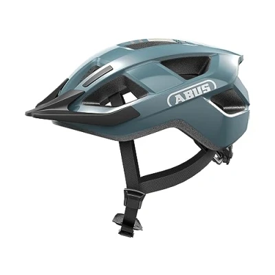 Image of ABUS Aduro 3.0 Bicycle Helmet Sporty City in Stylish Design for Everyday and Tours Men Women Blue, Size L