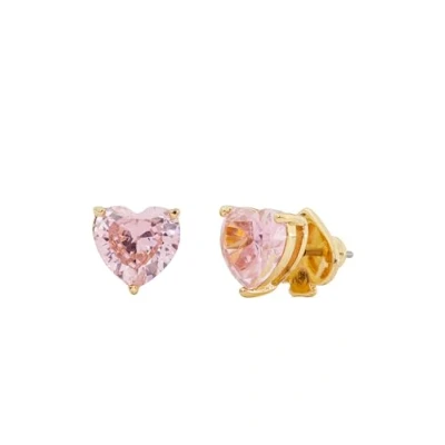 Image of kate spade new york Heart Studs Earrings, Women&#039;s, Size: One Size, Pink