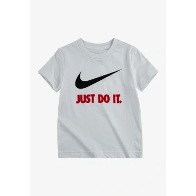 Image of Nike Sportswear TEE Unisex Print Tshirt for kids, Size: 24m, White/red