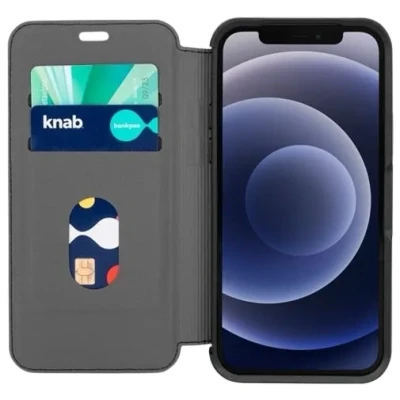 Image of Otterbox Strada Leather Book Case Black Apple iPhone 12/12 Pro