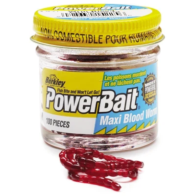 Image of Berkley Powerbait Micro Blood Worms Red (150st) Artificial bait