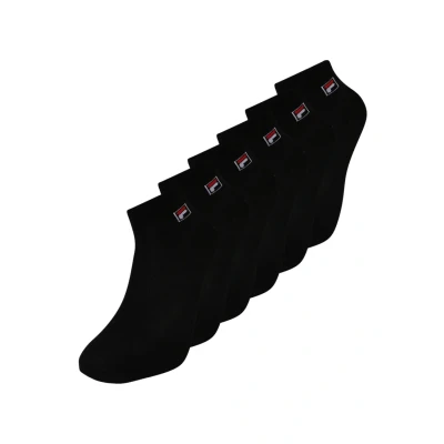 Image of Fila 6 PACK Socks, Size: 35 38, Black