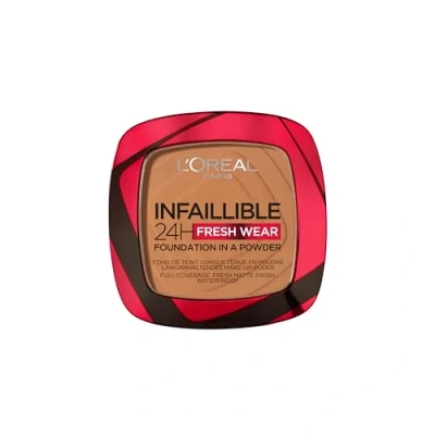 Image of L&#039;Oréal Paris Infallible 24 Hour Fresh Wear Foundation Powder 9g (Various Shades) 330 Hazelnut