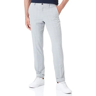 Image of Jack &amp; Jones Premium KARO Chinos, Men&#039;s, Size: 36R, Light gray