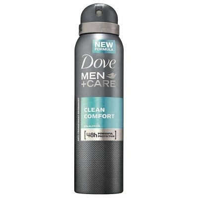 Image of Dove Men+Care Antiperspirant Spray Clean Comfort Deodorant 3 x 150 ml Pack of