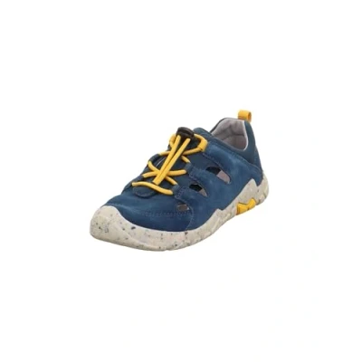 Image of Superfit Trace Trainers for kids, Size: 13.5K, Blau/gelb Leather and textile