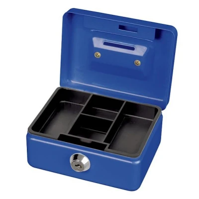 Image of MAUL Cash Money Box with Coin Slot, Cylinder Lock 2 Keys, 125 x 95 60 mm