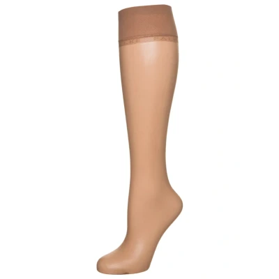 Image of Falke Shelina 12 Denier Ultratransparent Shiny Knee high socks, Women&#039;s, Size: 2,5 5, Sun