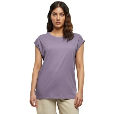 Image of Urban Classics Extended Shoulder Basic Tshirt, Women&#039;s, Size: 5XL, Dustypurple