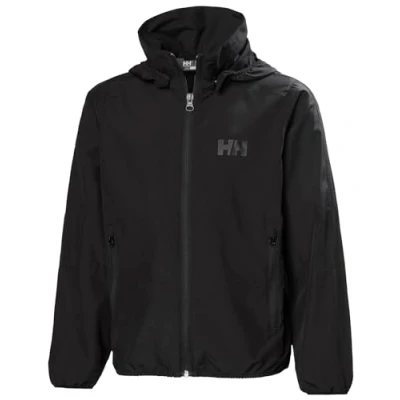 Image of Helly Hansen Junior Unisex Flight Light Rain Jacket, 10, Black