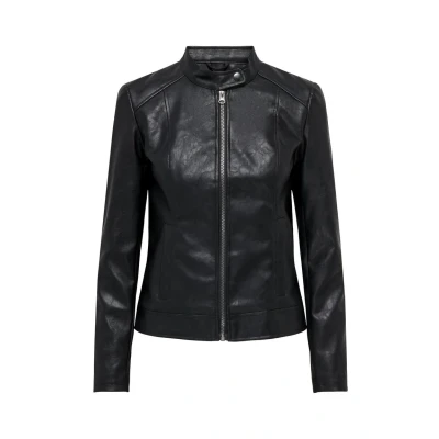 Image of JDY Jdyemily Faux leather jacket, Women&#039;s, Size: 6, Black