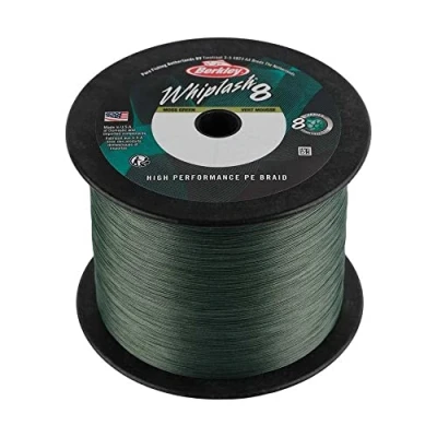 Image of Berkley Whiplash 8 Braided line Green 2000m 0.12mm (17.5kg) fishing