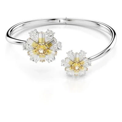 Image of Swarovski Idyllia Bangle Bracelet silvercoloured/yellow, Women&#039;s, Size: Medium, Silver coloured/yellow