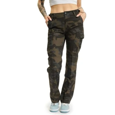Image of Brandit BDU Ripstop Cargo trousers, Women&#039;s, Size: 36, Dark camouflage