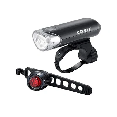 Image of CatEye EL135 Front and Orb Rear Light Set,Black