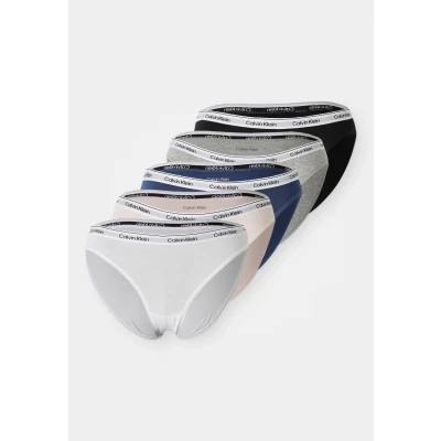 Image of Calvin Klein Underwear ICON LOGO 5 PACK Briefs, Women&#039;s, Size: XS, Black/white/grey heather/potpourri