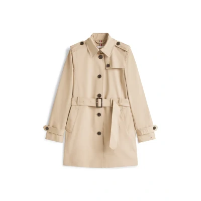 Image of Tommy Hilfiger Heritage Single Breasted Trenchcoat, Women&#039;s, Size: XXS, Beige
