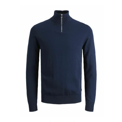 Image of Jack &amp; Jones Junior Jjeemil HALF ZIP Jumper for kids, Size: 8y, Navy blazer