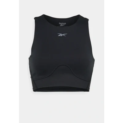 Image of Reebok LUX Contour CROP Top, Women&#039;s, Size: 20/22, Black