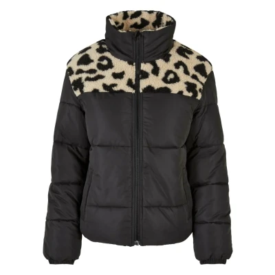 Image of Urban Classics AOP Sherpa Puffer Winter jacket, Women&#039;s, Size: 5XL, Black sandleo