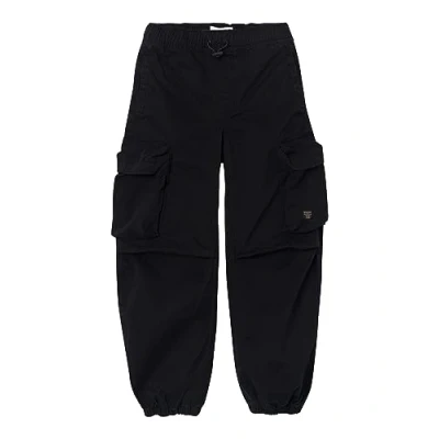 Image of Name it Nkmben Parachute Cargo trousers for kids, Size: 7y, Black