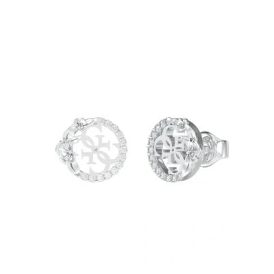 Image of Guess LOVE Earrings silvercoloured, Women&#039;s, Size: One Size, Silver coloured
