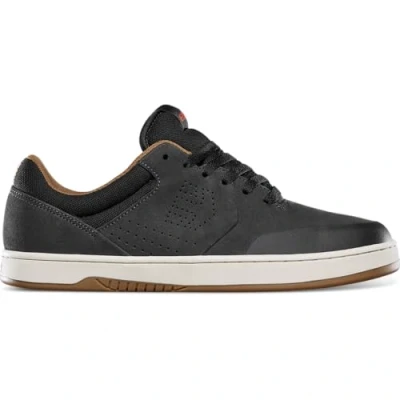 Image of Etnies Marana Trainers, Men&#039;s, Size: 7, Dark grey/black/red Leather/synthetics