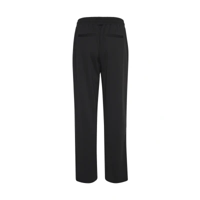 Image of Kaffe Straight Trousers, Women&#039;s, Size: Small, Black deep