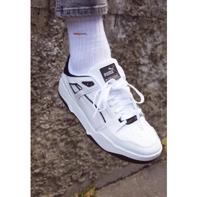 Image of Puma Slipstream Trainers, Size: 9, White/black Leather