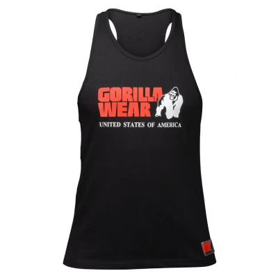 Image of GORILLA WEAR Classic Tank Top White, Black, XXL