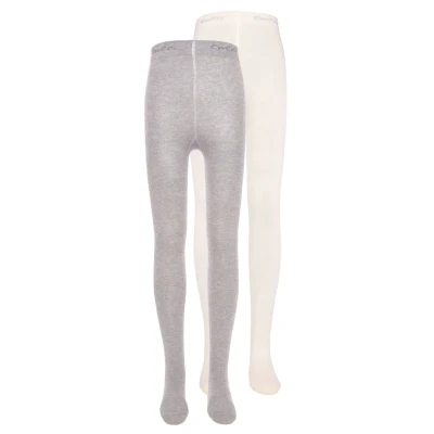 Image of Ewers 2 PACK Tights for kids, Size: 3 4y, Grau/latte