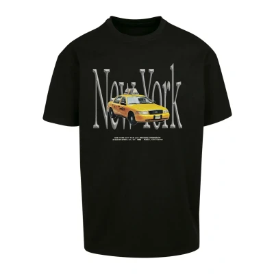 Image of Upscale by Mister Tee NY TAXI Print Tshirt, Men&#039;s, Size: XL, Black
