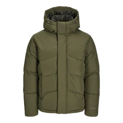 Image of Jack &amp; Jones Jjworld Puffer Jacket Winter jacket, Men&#039;s, Size: XS, Olive night