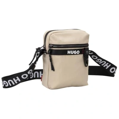 Image of HUGO Dusky Unisex Across body bag, Size: One Size, Open beige